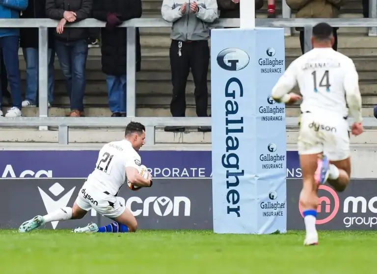 Sale 26-31 Bath: Bath close gap on Saints with Bonus Point Win