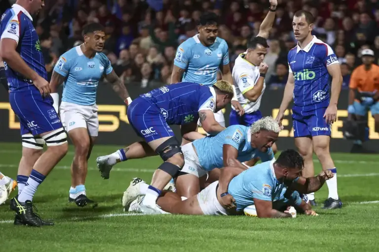 Moana Pasifika score Rassie Erasmus inspired try in local rivlary with the Blues