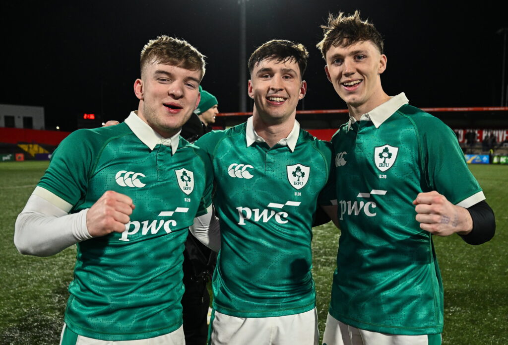 Ireland U20 players ahead of the 2026 Junior World Championship
