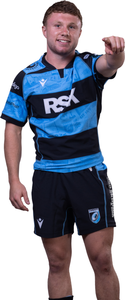 Tom Bowen in Cardiff Rugby kit