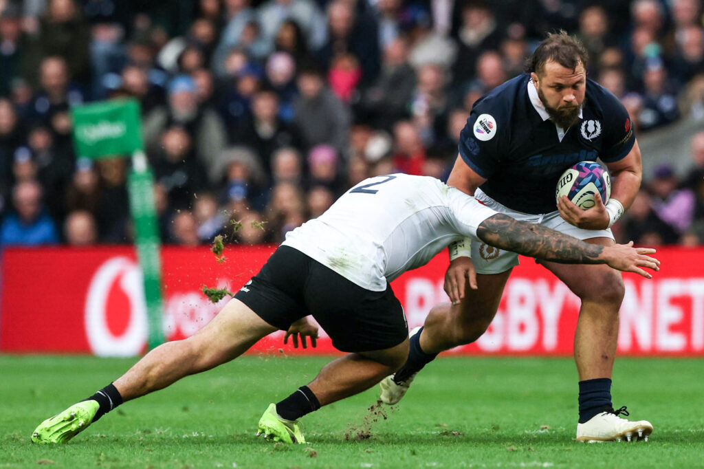 Pierre Schoeman in action for Scotland before the World Rugby rankings update