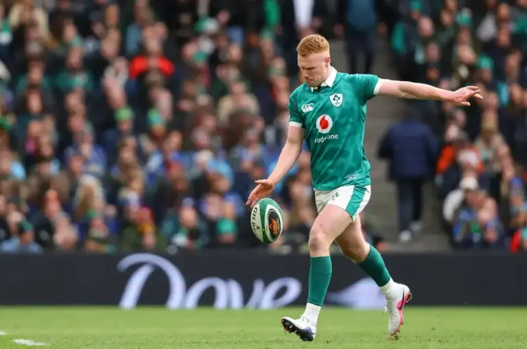 Ireland players in action during their Nations Championship win over Japan